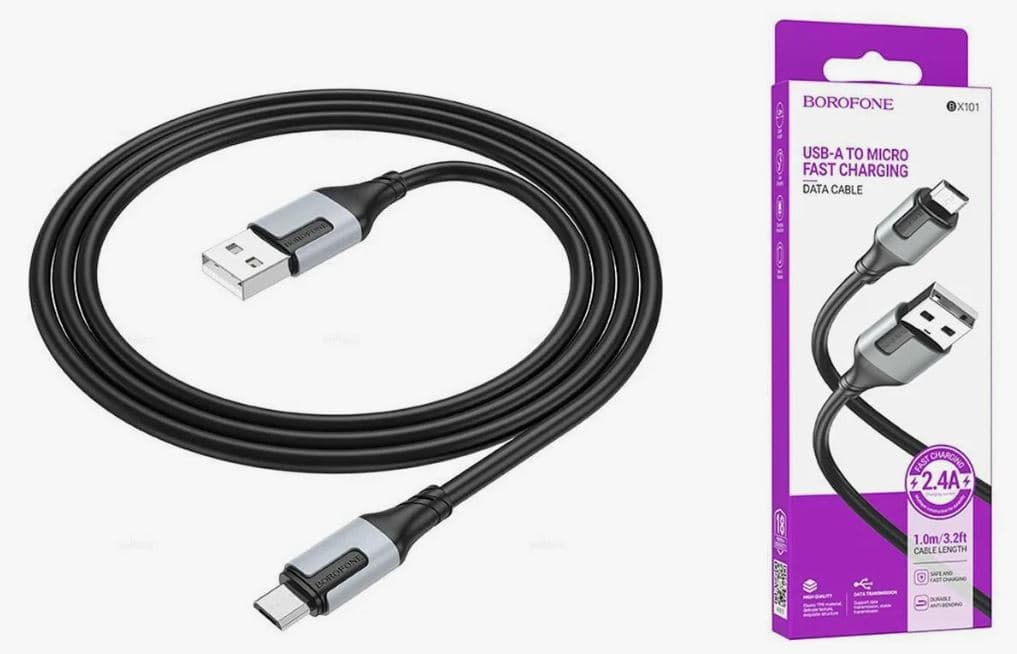 Main image of Borofone BX101 для MicroUSB 2.4A (1м)