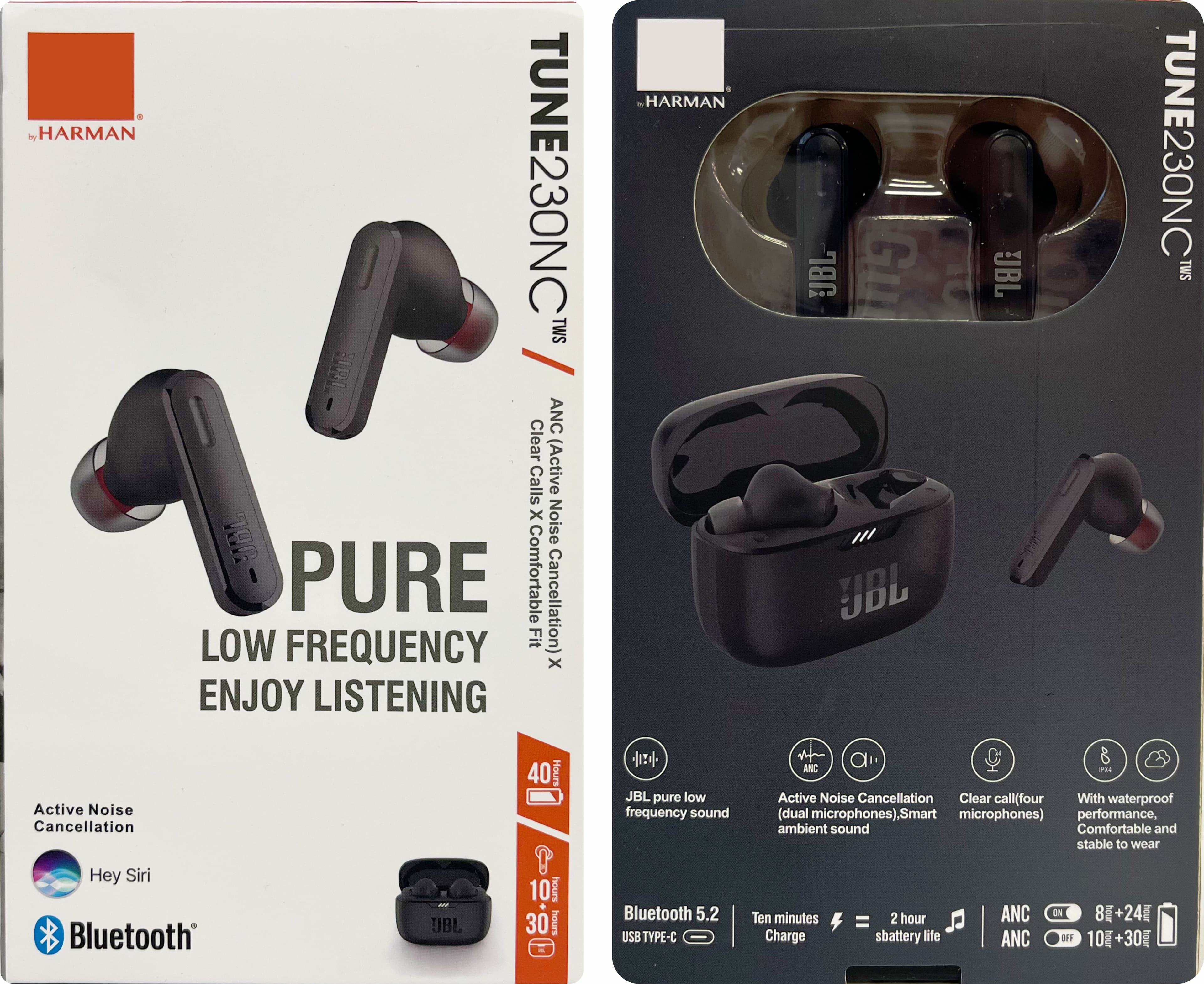Main image of FCO Tune 230NC : Pure Bass , BT 5.2 , емк.акб 35/350 mAh , IPX4 , 2 микр.