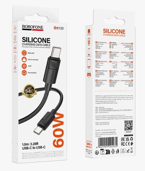 Main image of Borofone BX123 PD 60W для Type-C (1м)