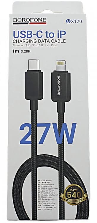 Main image of Borofone BX120 для Lightning 27W DP (1м)