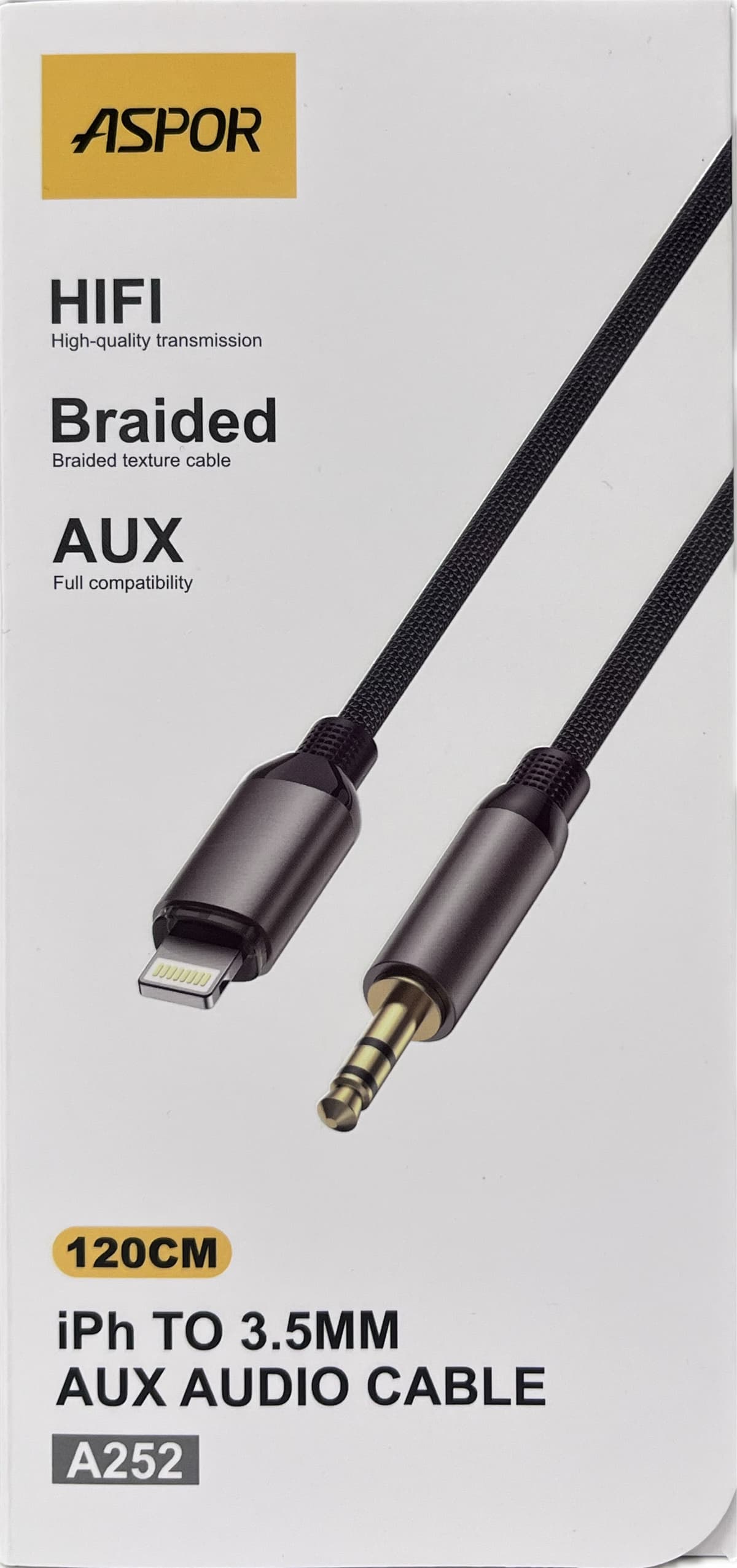 ASPOR A252 Lightning>AUX (1,2м)