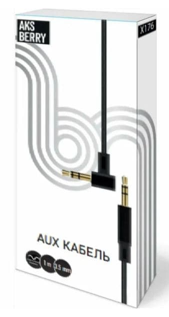 Aksberry X176 для AUX 3.5mm, угловой (1м)