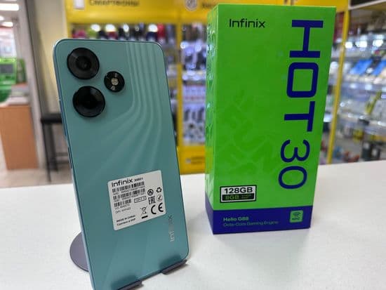 Фото 2: Infinix HOT 30 4/128GB (зелёный) по адресу г. Волчанск, ул. Социалистическая, 2а