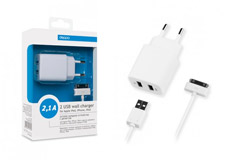 Deppa 2 USB, 2,1A + кабель iPhone ?