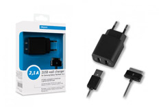 Deppa 2 USB 2,1A + кабель Samsung Galaxy Tab/Note 10.1