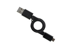 Deppa microUSB, с рулеткой, 0,8 м.