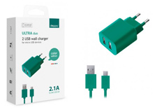 Deppa 2 USB, 2,1А + кабель microUSB (#)